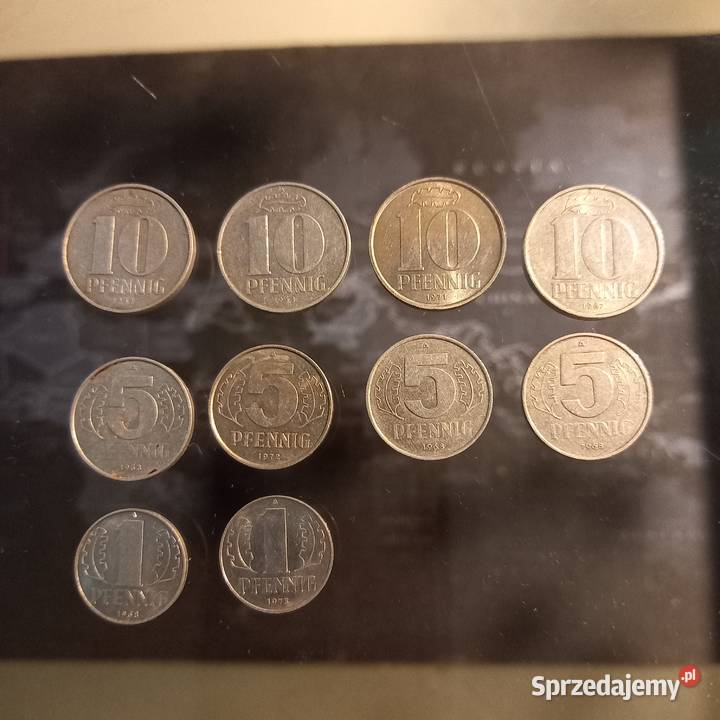 DDR monety obiegowe 1967 1975 Zemborzyce Podleśne