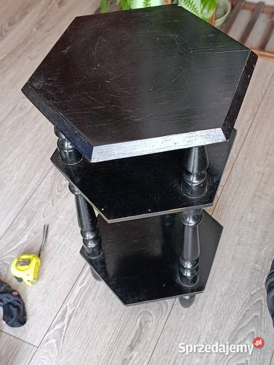 kwietnik stolik czarny słupek Kwietniki Poznań