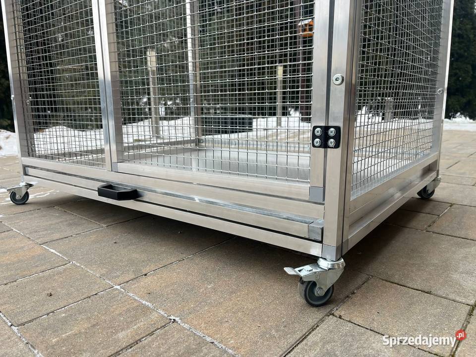 Woliera aluminiowa 100x77x152 profil 20x20 Dębica