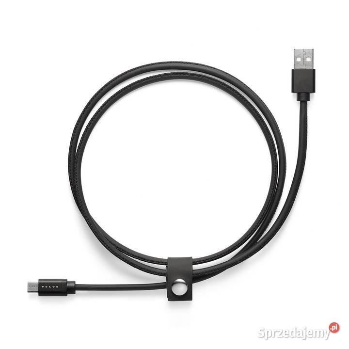 VOLVO microUSB B skorzany kabel przewod Gadgety motoryzacyjne dolnośląskie Bielany Wrocławskie