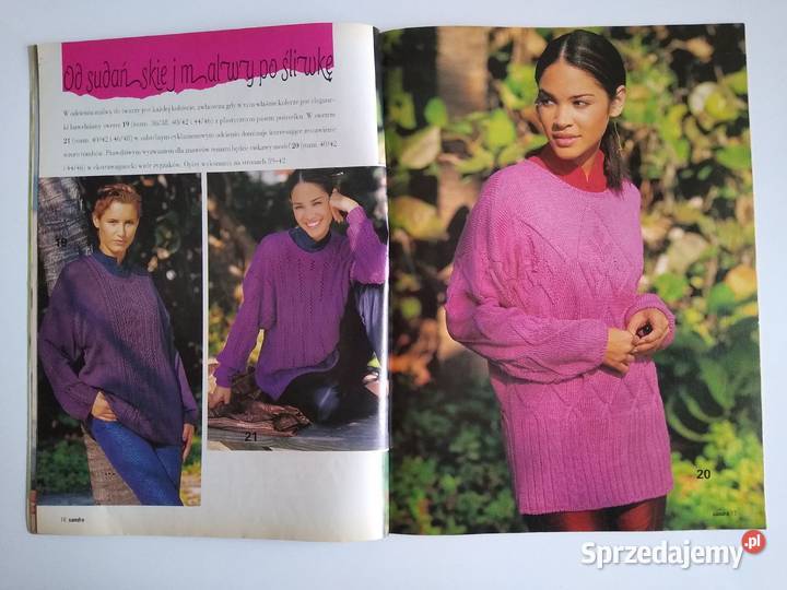 Modne Dzianiny Sandra 31998 miesięcznik Gdańsk
