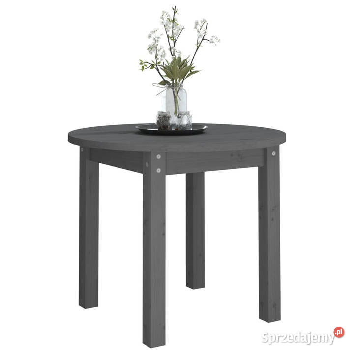 Stolik kawowy szary 55x45 lite drewno sosnowe Warszawa