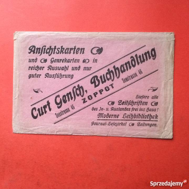 866 Koperta Reklamowa z Zoppot zachodniopomorskie