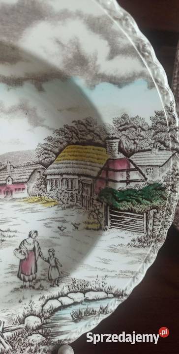 Talerz do zupy Mott Fine Staffordshire Ware Gdańsk sprzedam