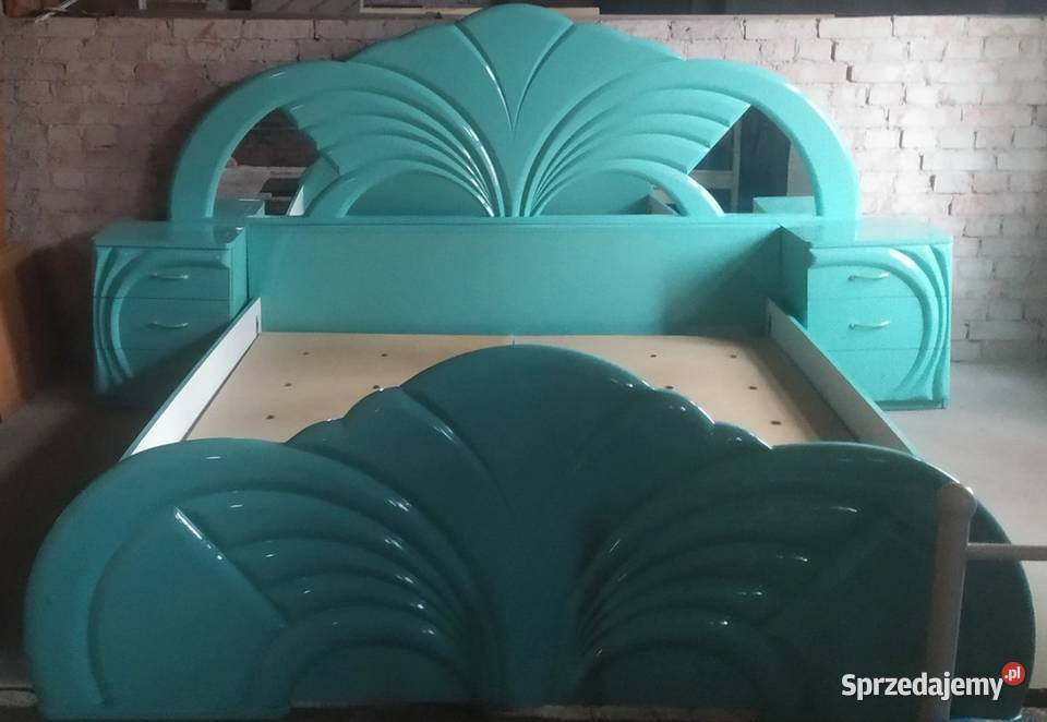 Łóżko barokowe drewniane do sypialni łóże Szczecinek