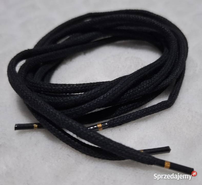 Sznurówki 87 okrągłe 3mm czarne Ringelspitz Czeladź