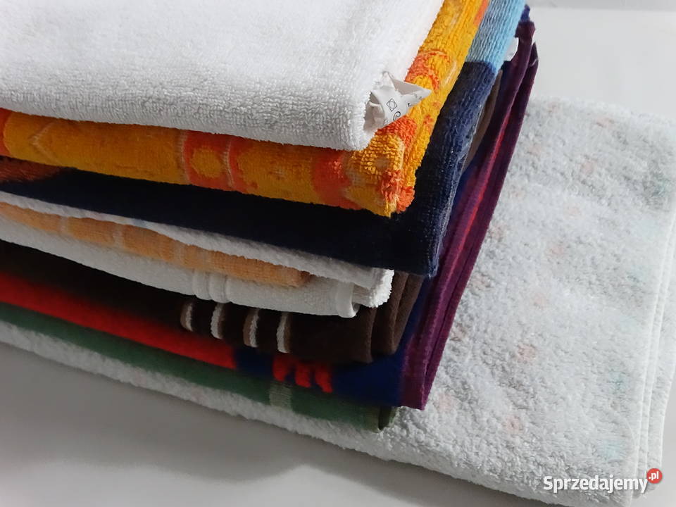 Zestaw 10 solidnych ręczników bawełnianych Różne lubelskie Biłgoraj
