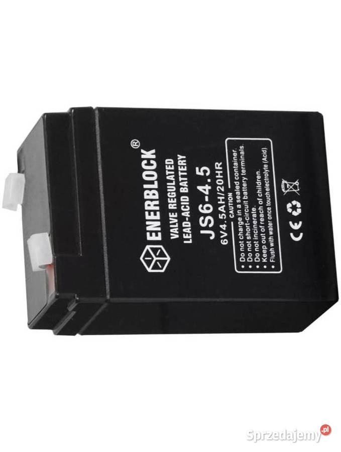 Akumulator ENERBLOCK AGM JS645 6V 45Ah Grudziądz