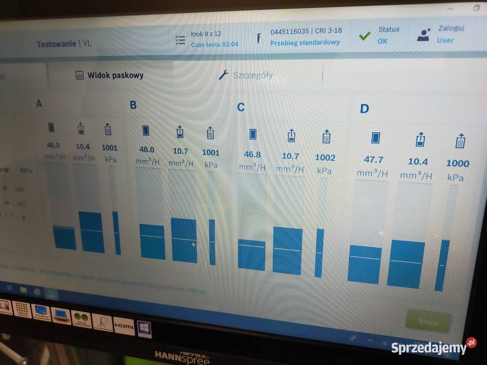 Dci 200 tester wtryskiwaczy CR stół probierczy