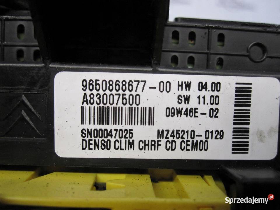 C4 GRAND PICASSO I 10r panel klimatyzacji