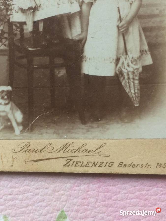 1236 SULĘCIN Niemieckie zdjęcie Kartonikowe Antykwariat Szczecin