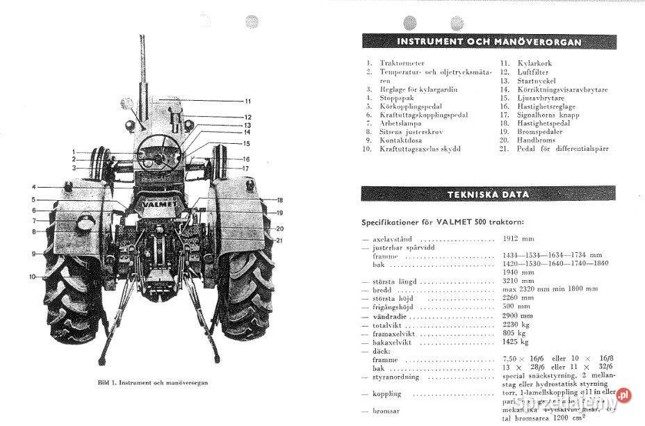 Valmet 359D 565 500 instrukcja obsługi ciągniki
