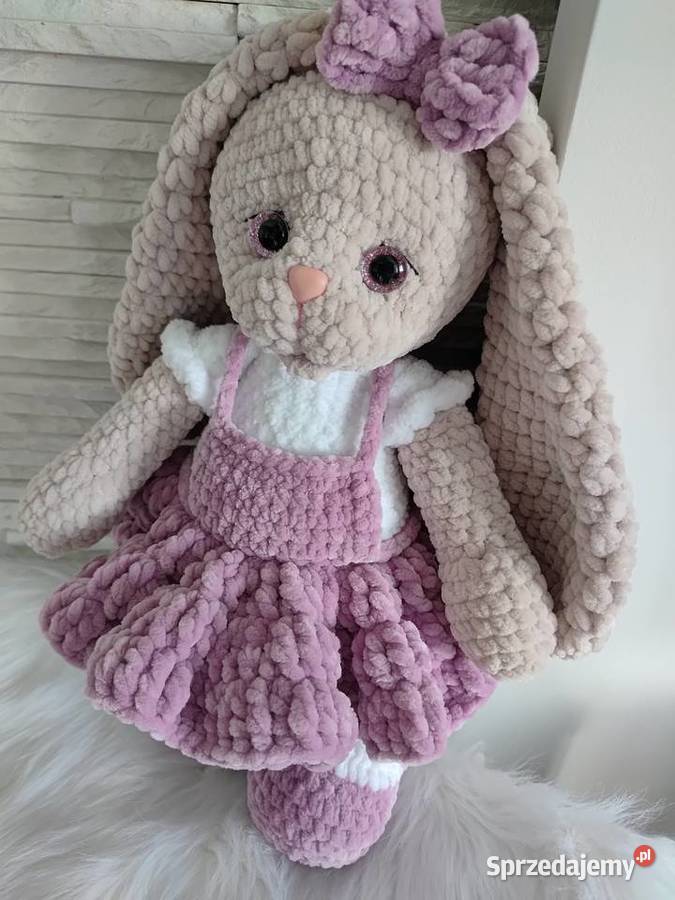 Miś handmade szydełkowy Łazy