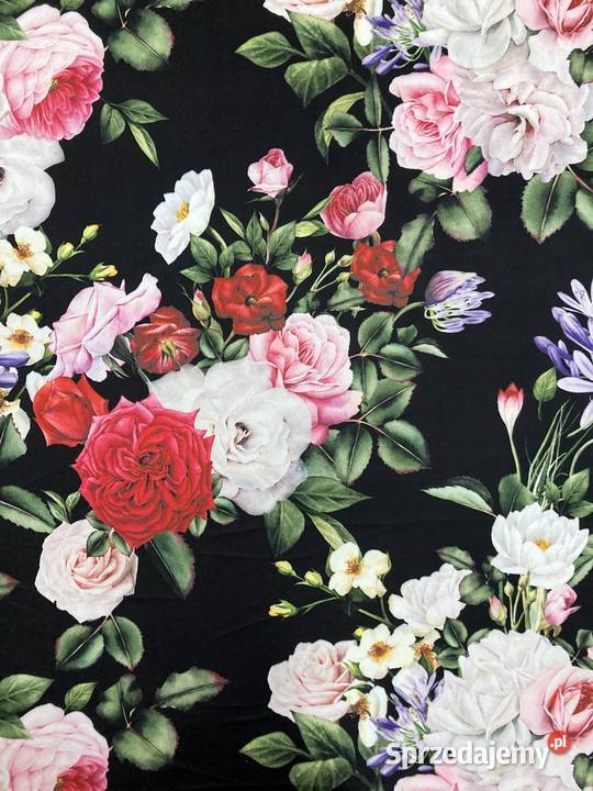 Róże D153 tkanina dekoracyjna obiciowa