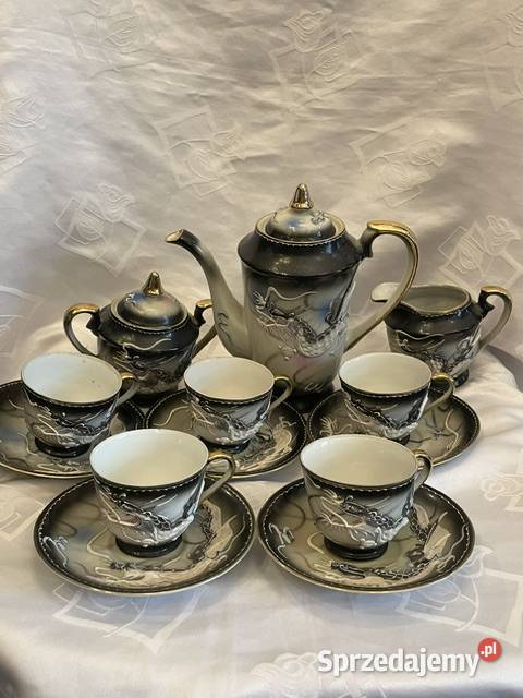 Porcelanowy zestaw kawowyherbaciany z motywem Kraków