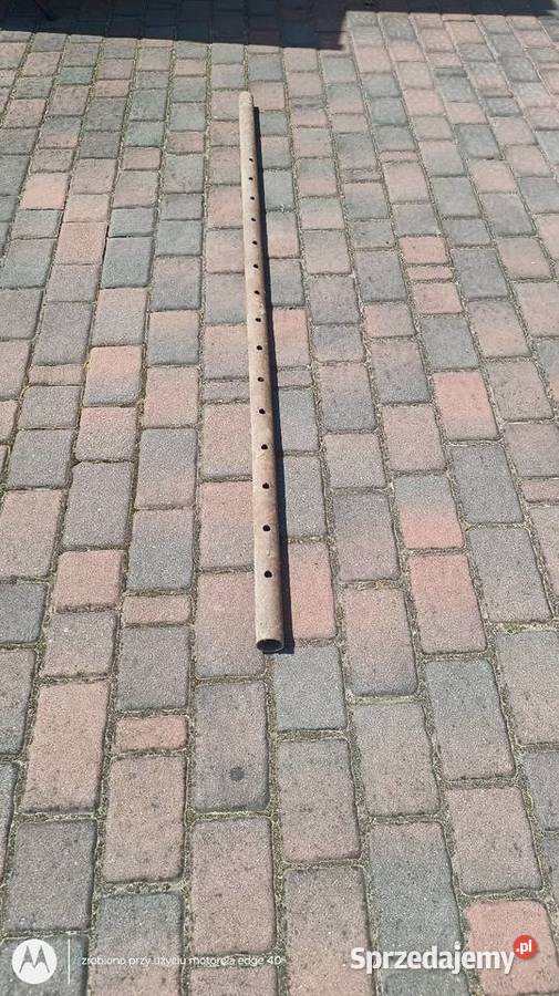 Rura stalowa fi 50 mm z otworami fi 14 mm co 10 Ciechanów