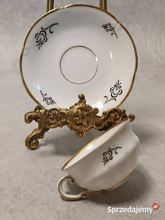 Ohme Filiżanka kolekcjonerski Duet Biała zachodniopomorskie Dobrzany