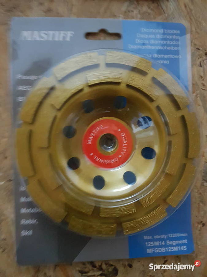 TARCZA DIAMENTOWA DO SZLIFOWANIA BETONU 125MM wielkopolskie Głogowa