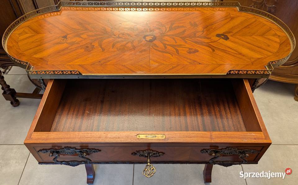 piękna włoska konsola intarsjesklep Dąbrowa Dąbrowa Górnicza