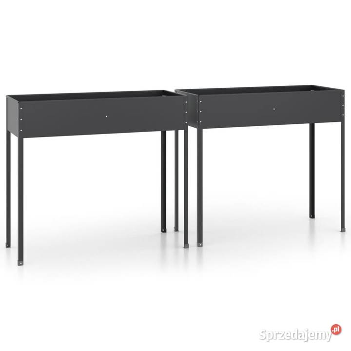 Donice ogrodowe 2 antracytowe stal mazowieckie Warszawa