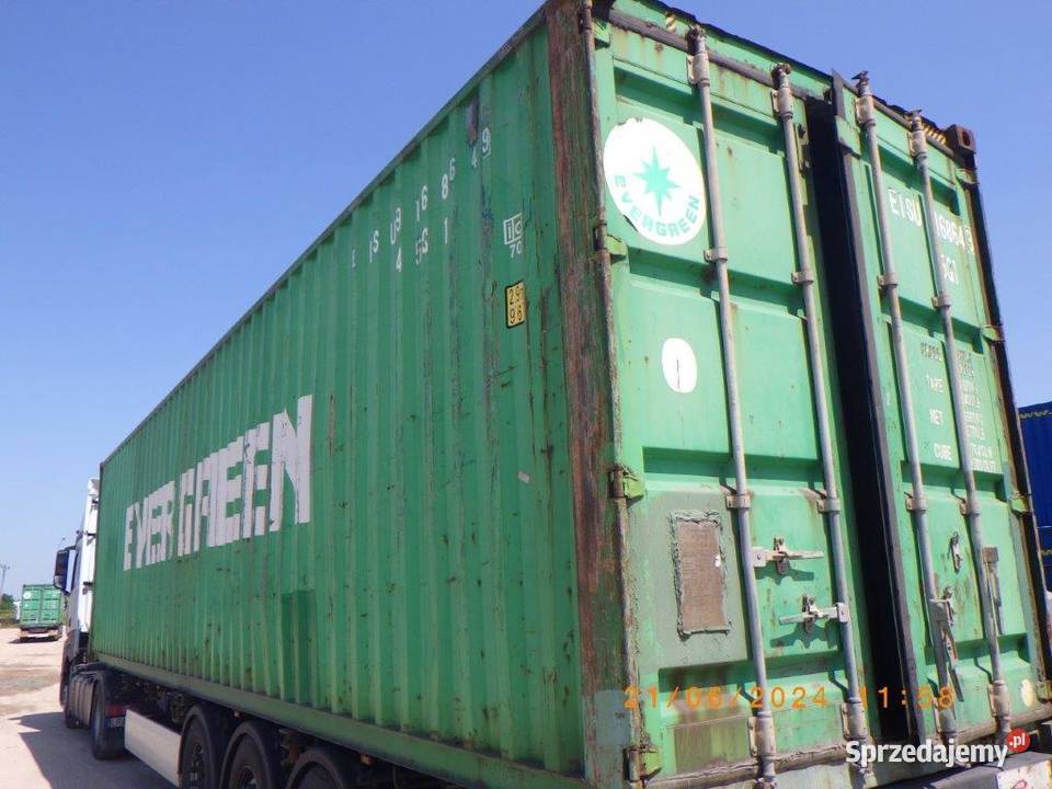 Kontener morski 40HC 12 m wysoki szczelny warmińsko-mazurskie Olsztyn sprzedam