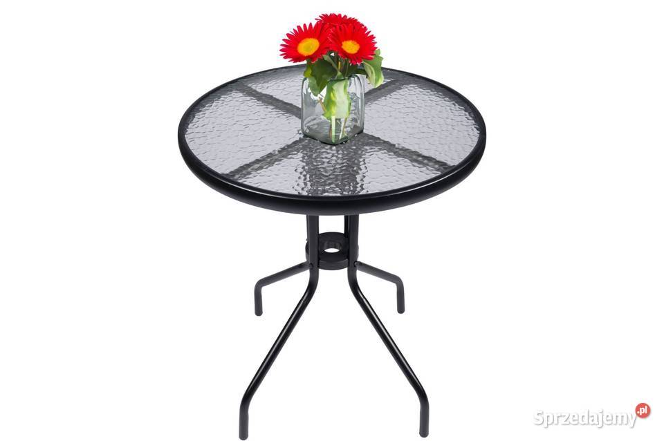 Stolik szklany kawowy na balkon taras patio Meble ogrodowe Poznań sprzedam