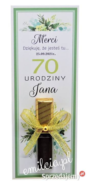 Merci jako podziękowanie gości z okazji urodzin Zielona Góra