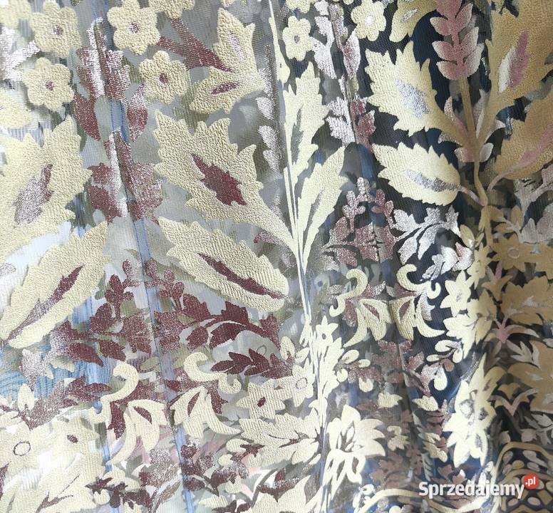 Niebieska suknia balowa S 36 kwiaty floral Szczecin sprzedam