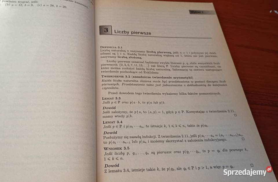 Elementarna teoria liczb Wacław Marzantowicz Gdańsk