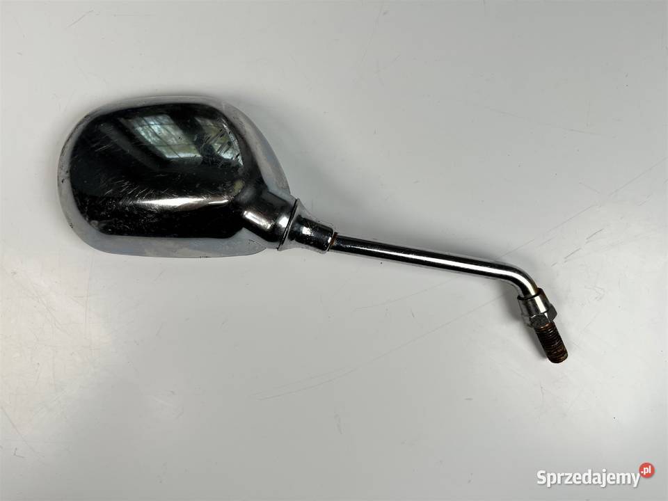 Lusterko prawe owal chrom M10 motocykl motorower Łobżenica