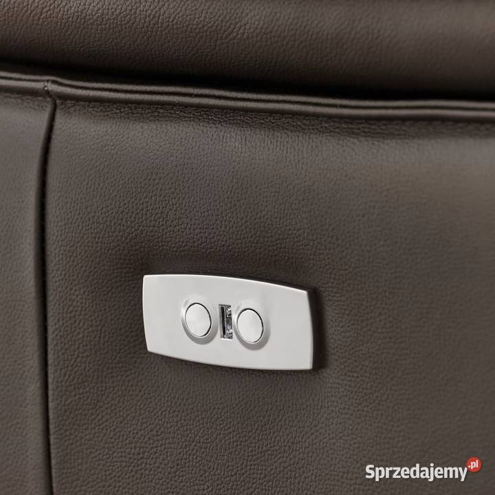 Nowa sofa skórzana Relax elektryczna USB Siedlce