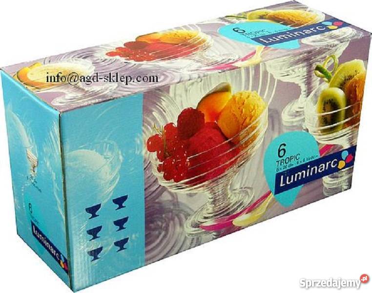 Pucharki do lodów 6 Luminarc Tropic przezroczysty