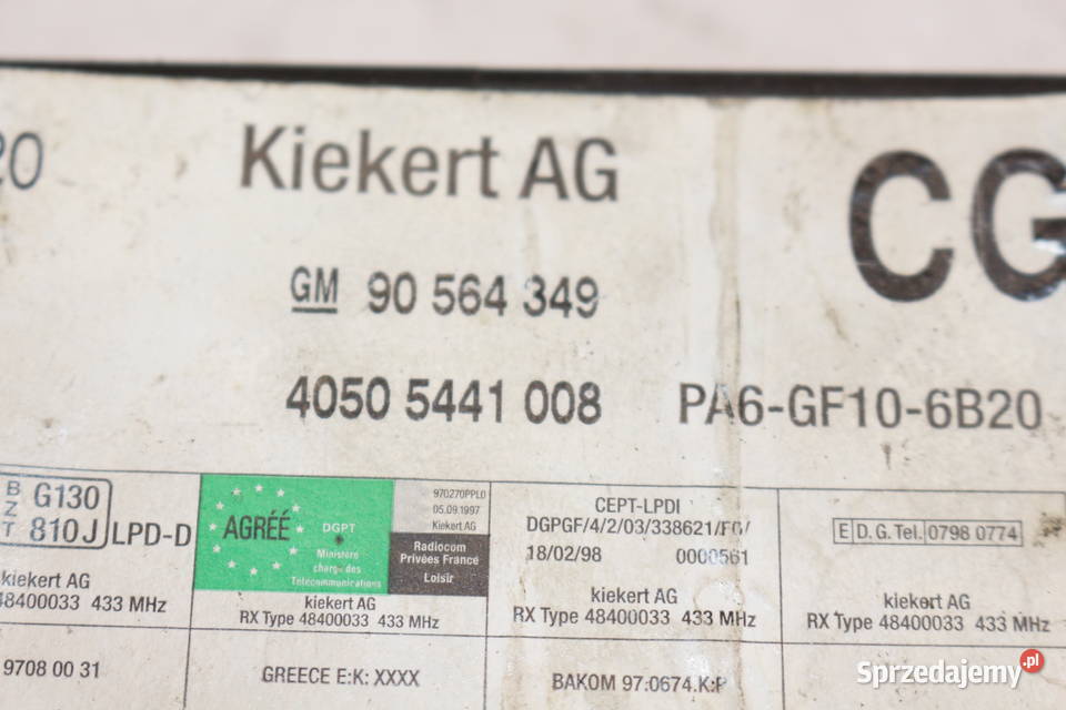 OPEL VECTRA B 9502 MODUŁ KOMFORTU 90564349 Prochowice
