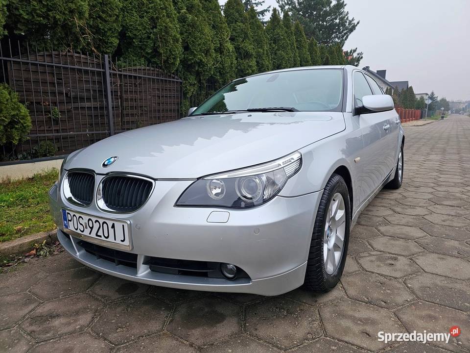 BMW 525d E60 20 163 2006 r Bogate Wyposażenie bluetooth Ostrów Wielkopolski