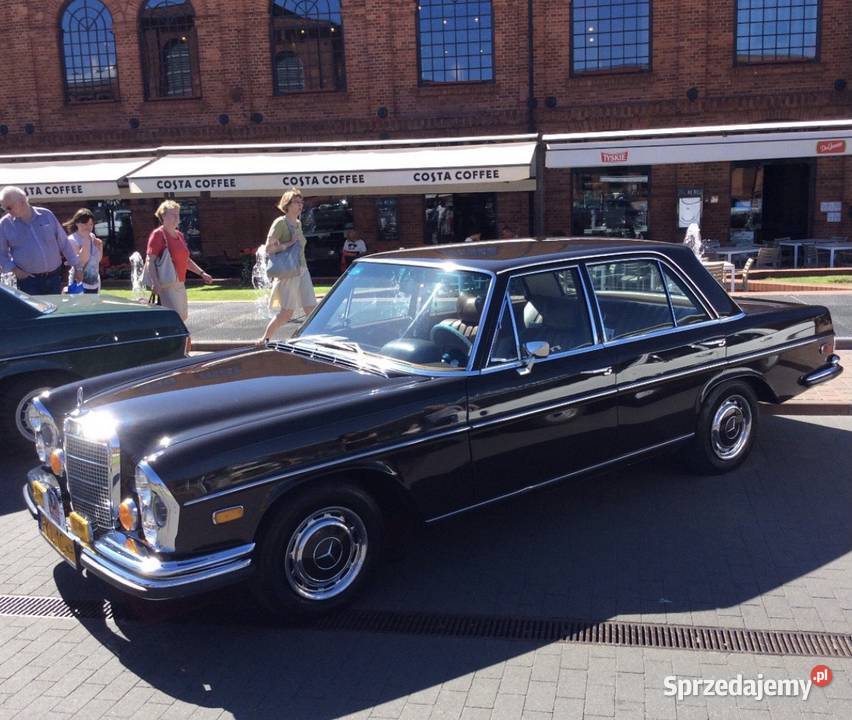 Mercedes W108 45V8 klima Zołte tablice centralny zamek wielkopolskie