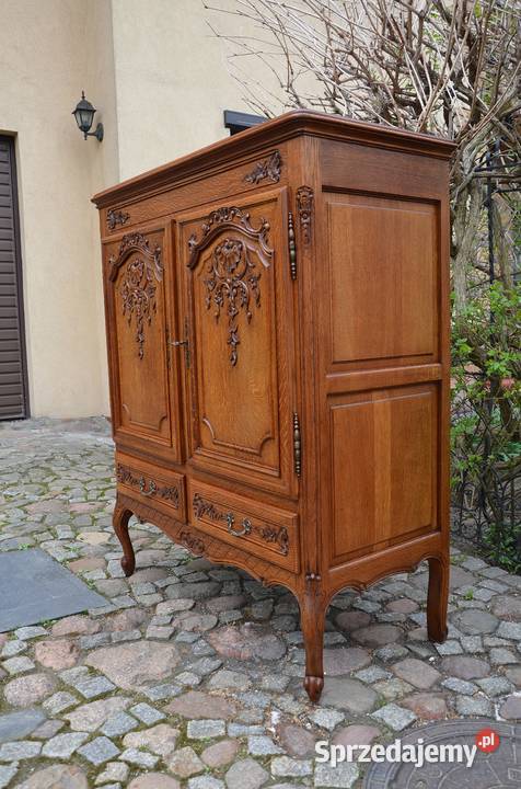Komoda bieliźniarka szafa dębowa stylowa ludwik Kalisz sprzedam