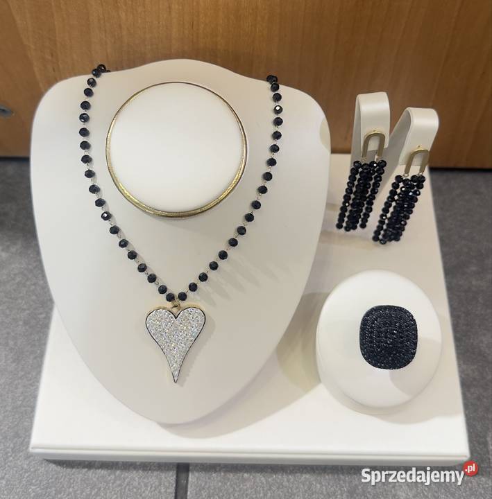 Elegancki komplet damski Naszyjnik Kolczyki wielkopolskie Wolsztyn