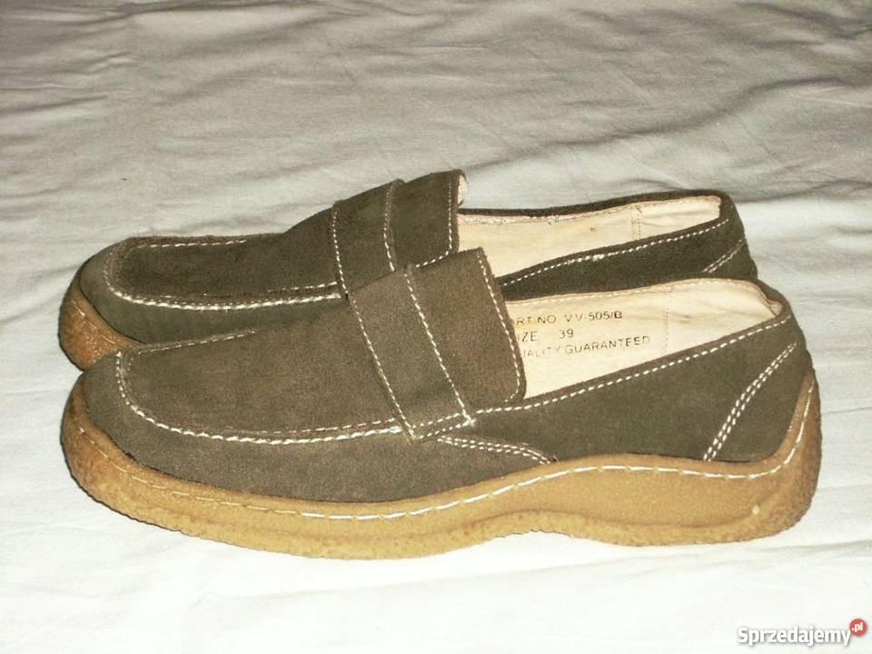 Skórzane półbuty gruba podeszwa NOWE 39 395 Nowy Sącz
