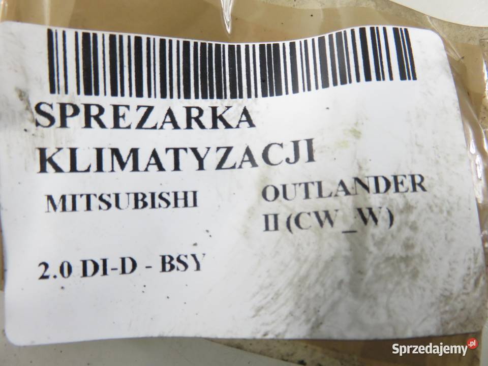 KOMPRESOR KLIMATYZACJI MITSUBISHI OUTLANDER II Kompresory klimatyzacji