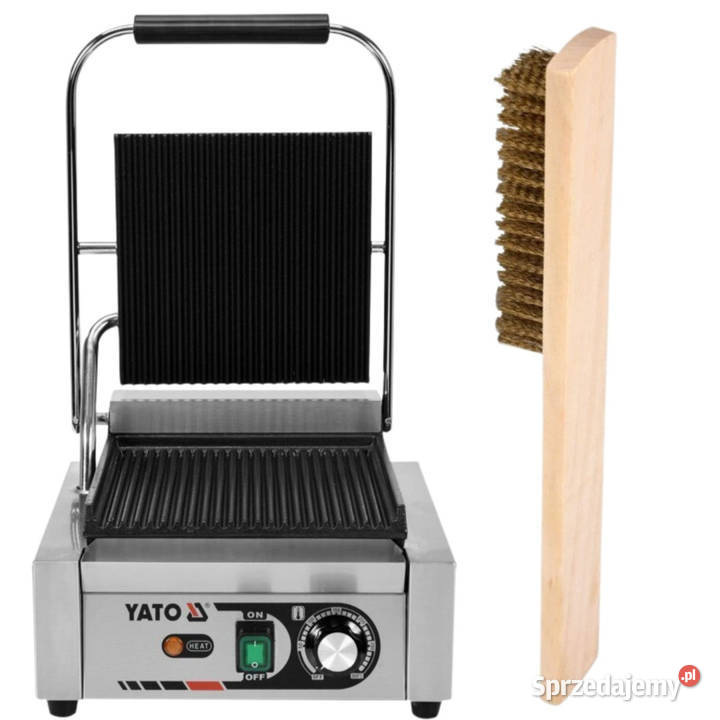 Grill Elektryczny Kontaktowy Ryflowany 1800W