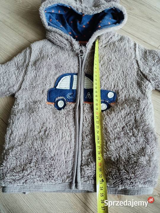 Bluza kurtka chłopięca polarowa ciepła szara 92 Rozmiar 92 Płock