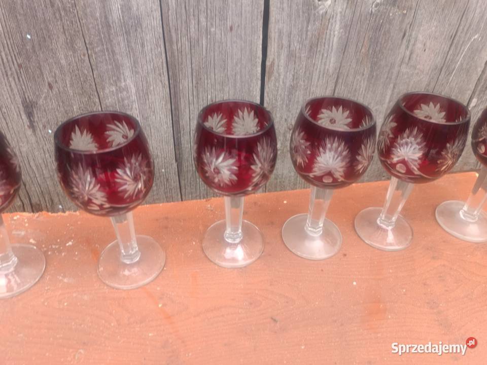 Kieliszki kryształowe do wina Kieliszki i pucharki dolnośląskie Milicz sprzedam