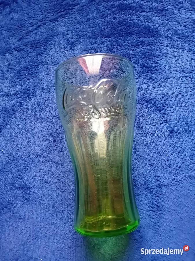 Zielona kolekcjonerska szklanka Coca Cola 025 L Porcelana i szkło Koźminek