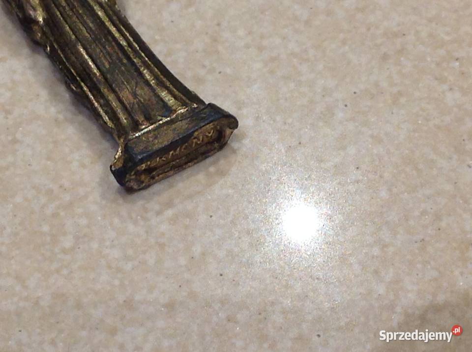 Stara Figurka Mosiężna Św ANTONI Miniaturka Nowa Sól