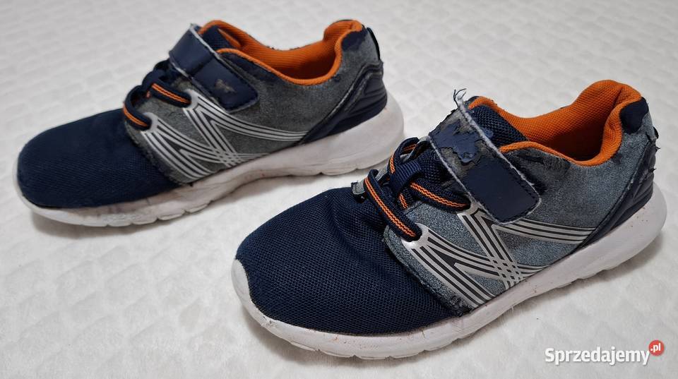 Buty chłopięce sportowe na rzepy granatowe 3133 Sportowe Czeladź sprzedam