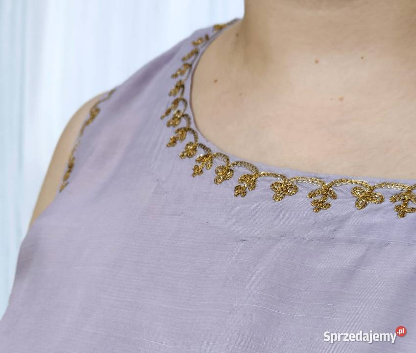 Piękny fioletowy komplet indyjski XXL 44 3XL 46 Szczecin