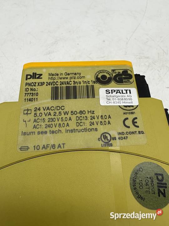Pnoz X3P 777310 Safety Relay Warszawa sprzedam