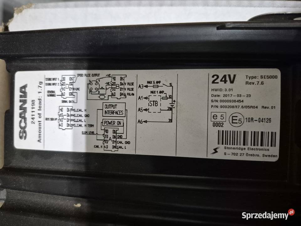 Ta hograf Stonerige Scania lubuskie sprzedam