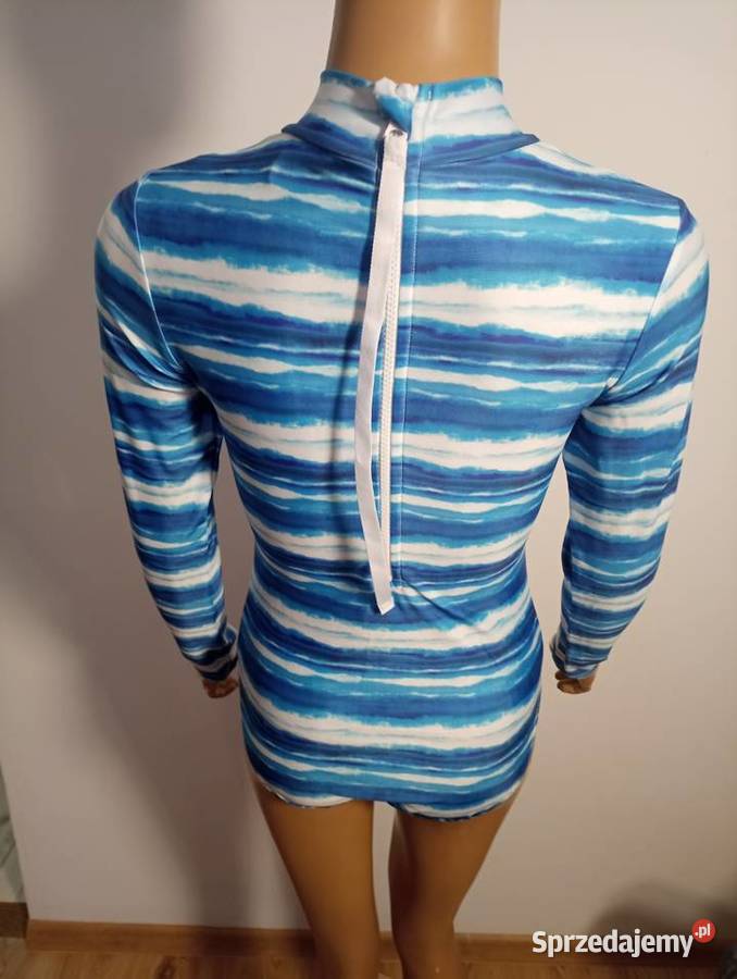 błękitny kostium kąpielowy długi rękaw r 36 i lubelskie Zamość