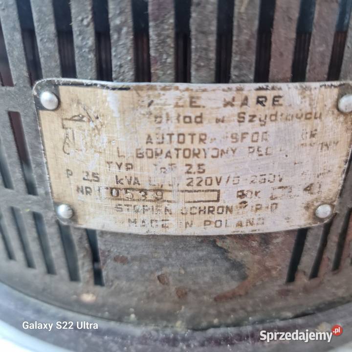 laboratoryjny autotransformator regulacyjny Tuszyn